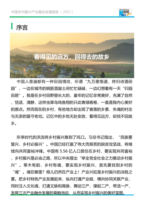 新华网:中国乡村振兴产业融合报告(2022)